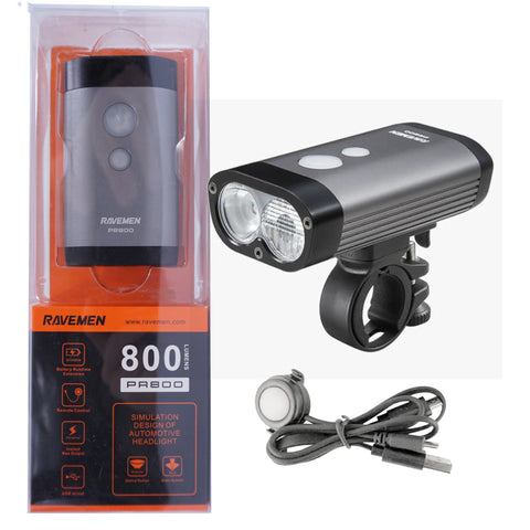 Image of Ravemen PR800 400/800 Lumen USB Dual Headlight W/ Remote