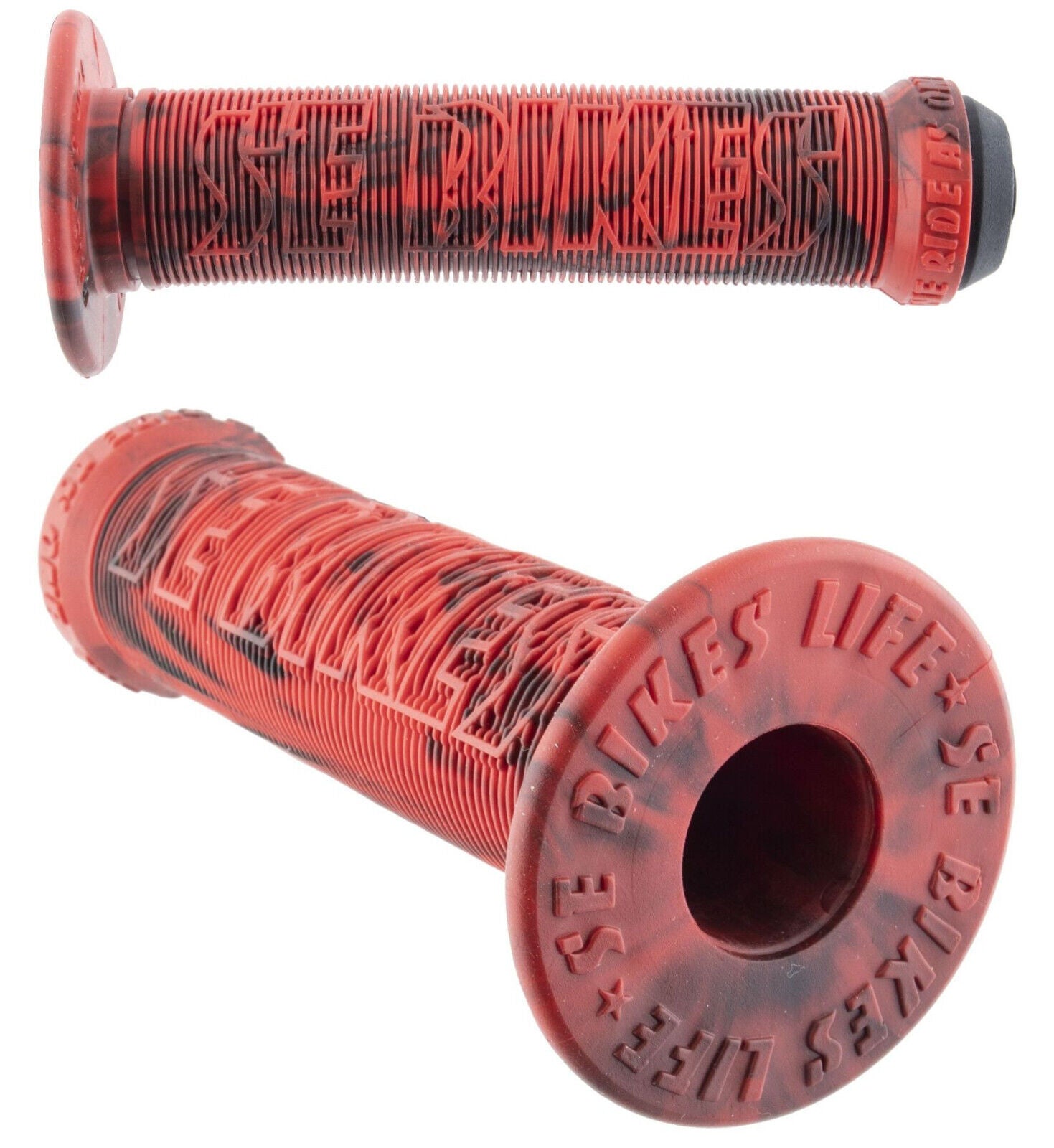 SE BIKES LIFE Flanged Grips Comfort & Control BMX Bike Choose Color - The Bikesmiths