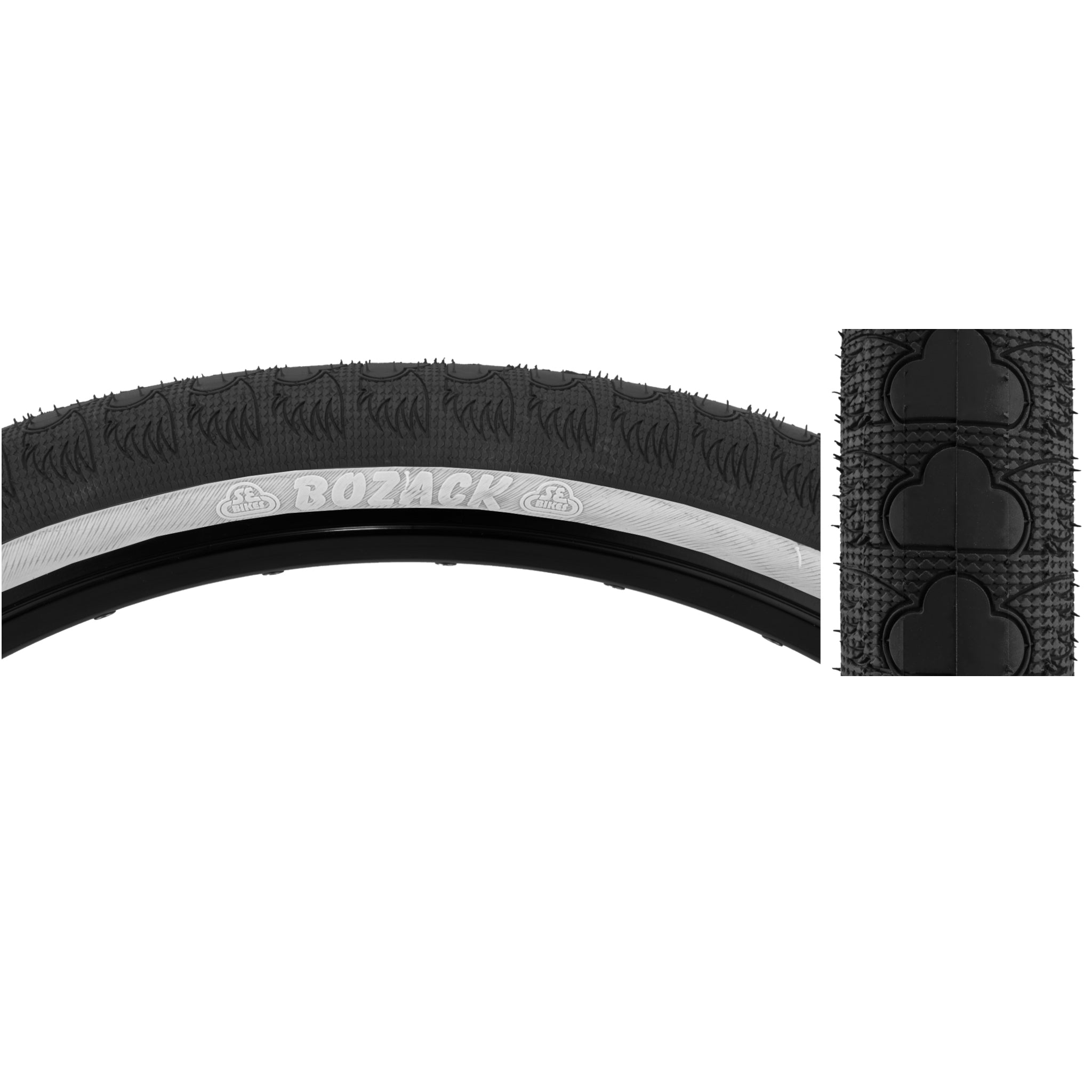 Buy black-whitewall SE Bikes Bozack Tire 26x2.4