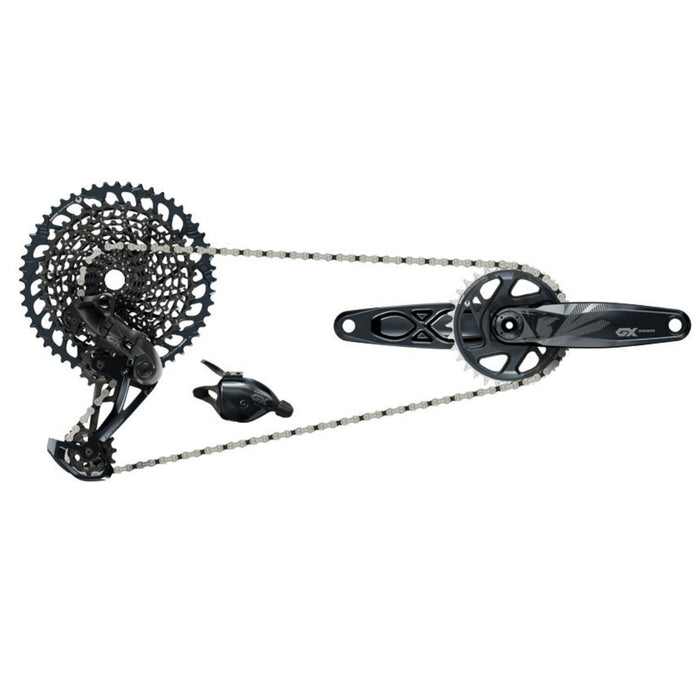 パーツ SRAM GX EAGLE XG1275 10-52T SRAM GX Eagle XG-1275 Cassette - 12-Speed, 10-52t, Black, For XD