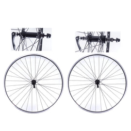 Sun Ringle CR-18 700c Black Front and Rear (Freewheel type) Hybrid Bike Wheelset - The Bikesmiths