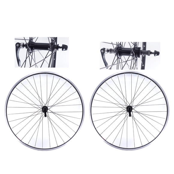 Sun Ringle CR-18 700c Black Front and Rear (Freewheel type) Hybrid Bike Wheelset - The Bikesmiths