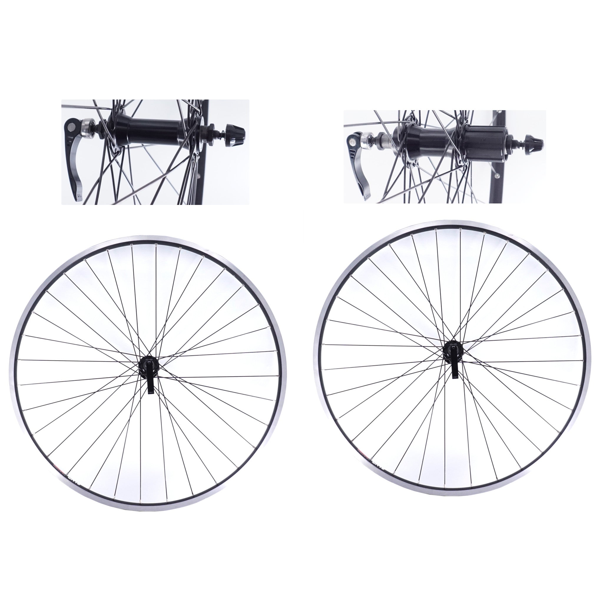 Sun Ringle CR-18 700c Front and Rear Cassette (130mm) Road Bike Black ...