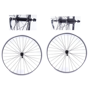 Sun Ringle CR-18 700c Front and Rear Cassette (130mm) Road Bike Black Wheelset - The Bikesmiths