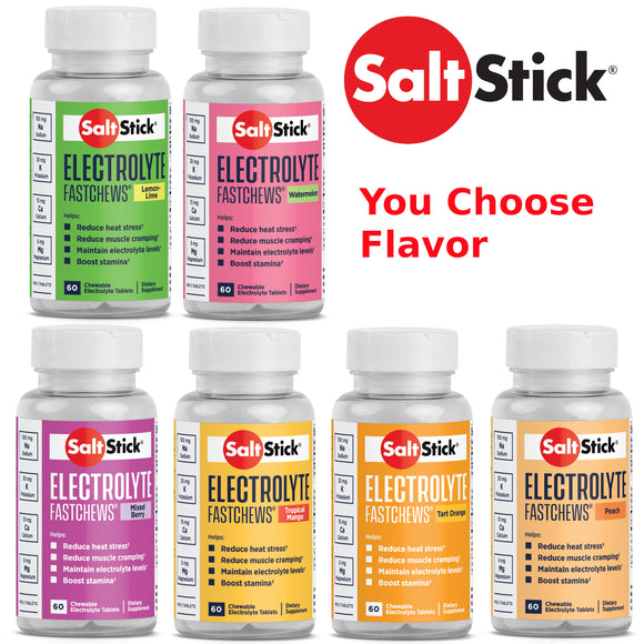 SaltStick Electrolyte FastChews 60 tablets Bottles - The Bikesmiths