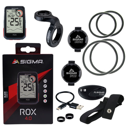 Image of Sigma 01064 Rox 4.0 30-Function GPS/HRM Computer w-Sensor Kit