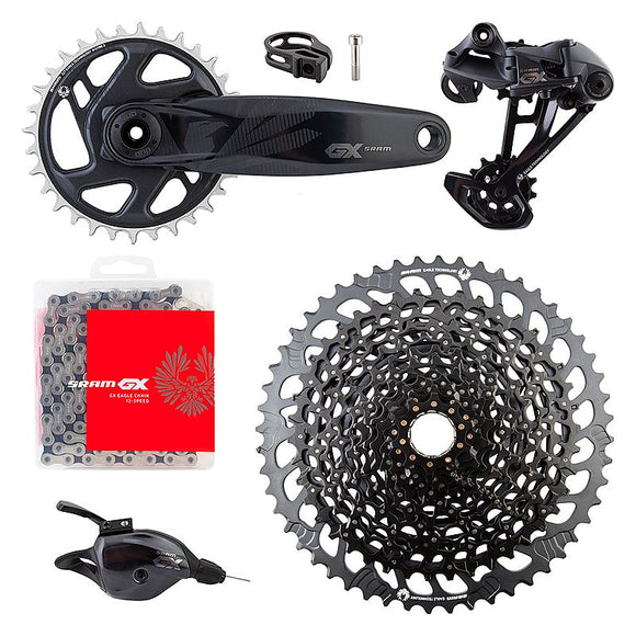 SRAM GX Eagle Dub Boost Groupset 12 Speed 10-52t Cassette, Shifter, Chain, Derailleur, Crankset - The Bikesmiths