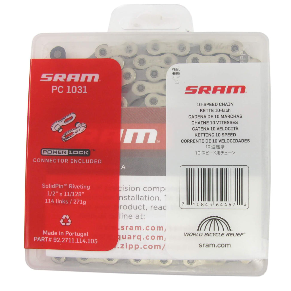 SRAM PC-1031 10 Speed Silver Chain - TheBikesmiths