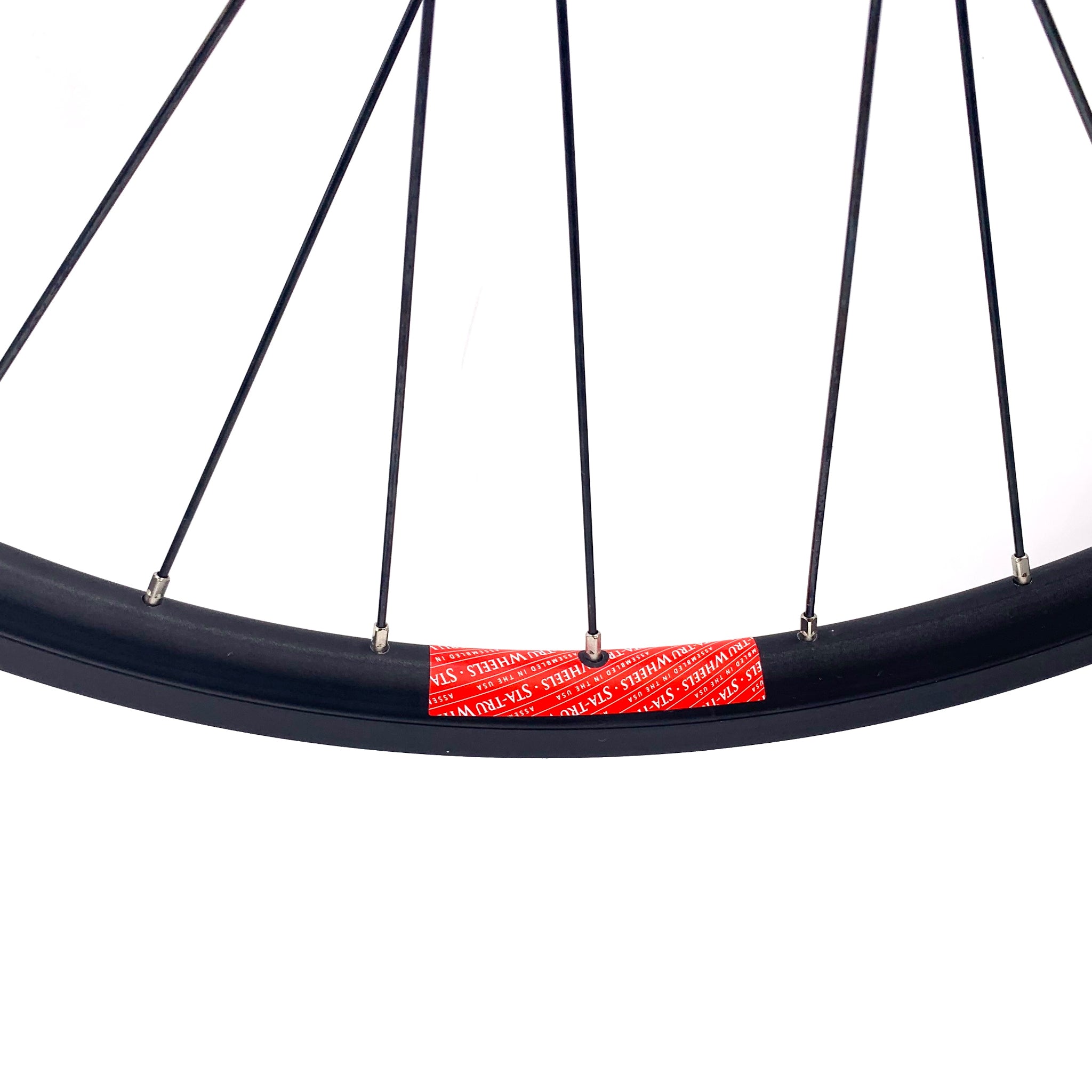 Sta-Tru 26-inch BLACK Doublewall Rear Wheel with Shimano Center-Lock Disc Hub - The Bikesmiths