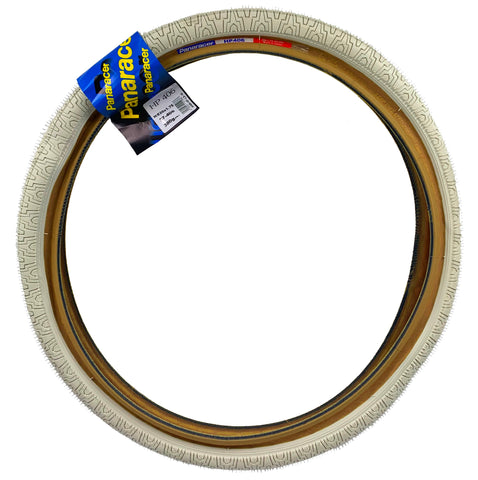 Image of Side view of Panaracer 20"x1.75 HP406 skinwall white tire.