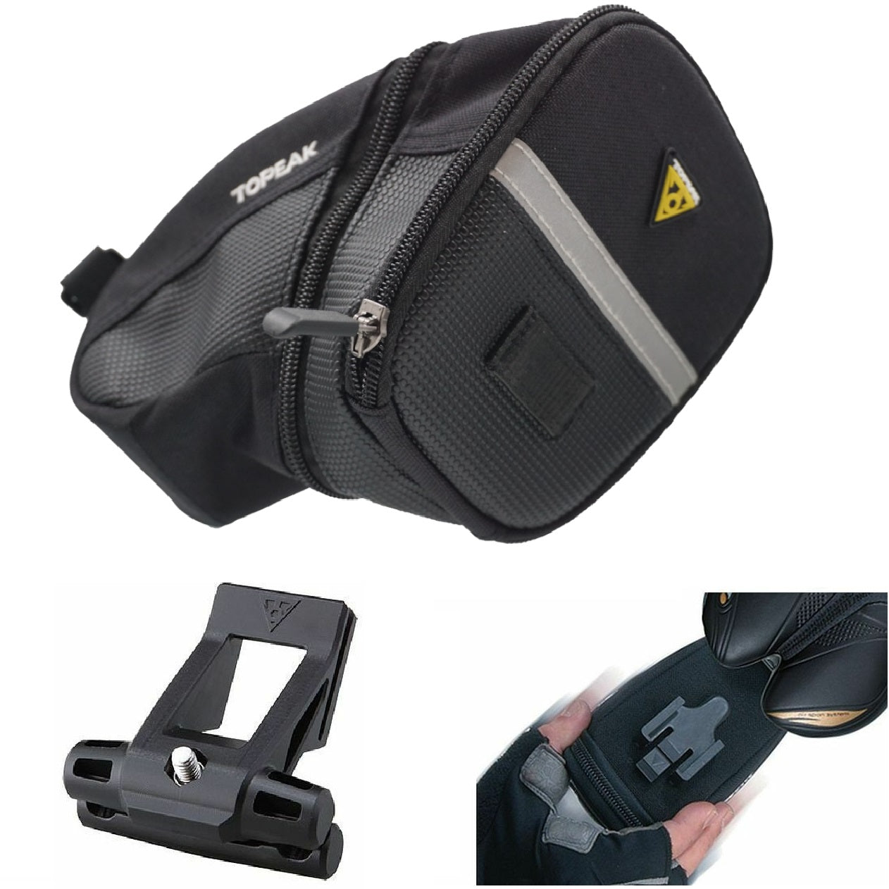 Topeak TC2253B Large Aero Wedge Seat Clip-on Bag - The Bikesmiths