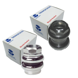Tange Levin CDS 1" Threaded Headset 27/30 Black or Silver - The Bikesmiths