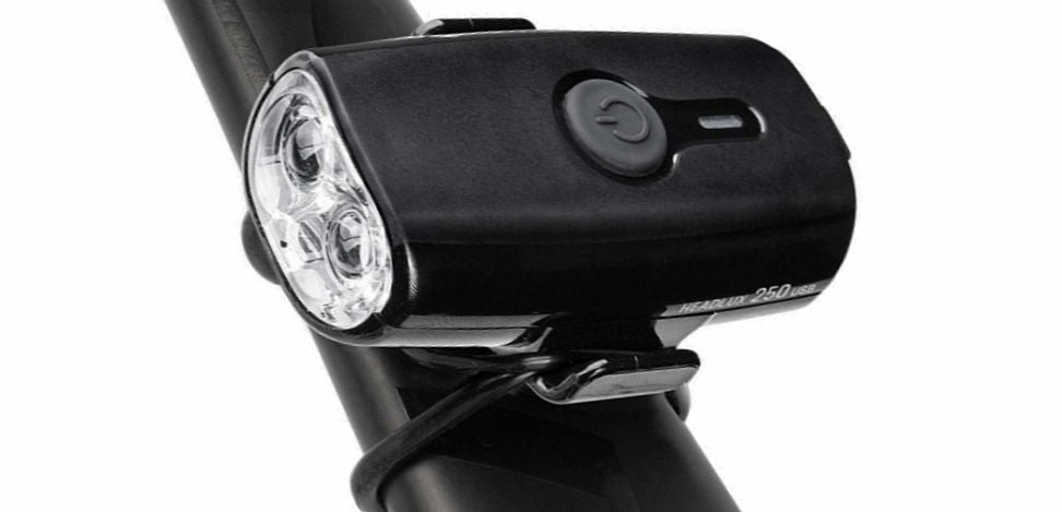Topeak TMS088B Headlux 250 Lumen USB Rechargeable Helmet/ Handlebar Head Light