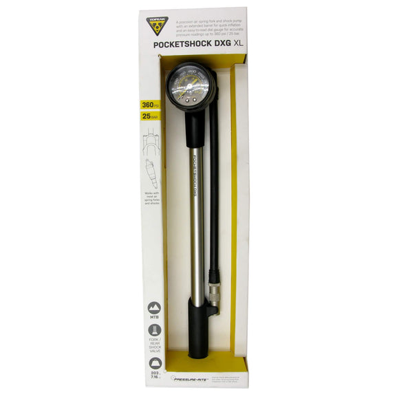 Topeak TPSDXG-XL Pocketshock DXG XL Shock Pump - TheBikesmiths