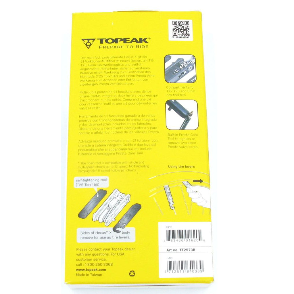 Topeak TT2573B Hexus X Multi Function Tool - TheBikesmiths