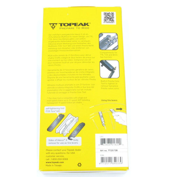 Topeak TT2573B Hexus X Multi Function Tool - TheBikesmiths