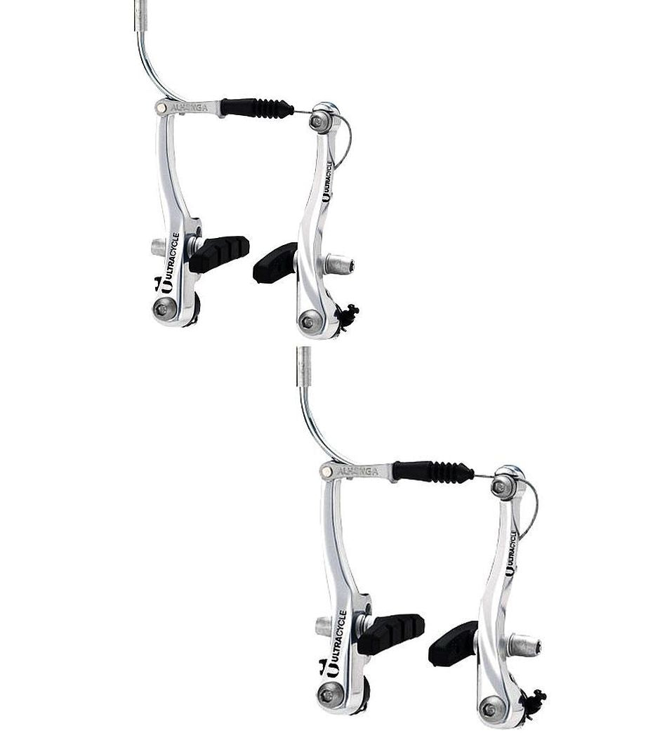 Buy silver Ultracycle V-Brake Front and Rear Brake Set Choose Your Color