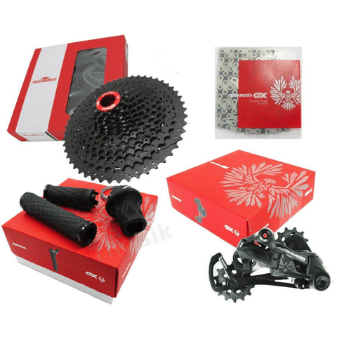 Image of Sram Eagle GX 12 Speed with SunRace CS-MZ90 Cassette 4 Piece Group Set - TheBikesmiths