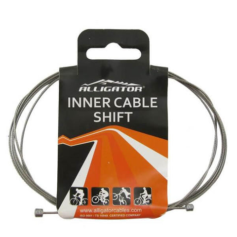 Image of Alligator 1.1 x 2000mm Stainless Steel Shift Cable - TheBikesmiths