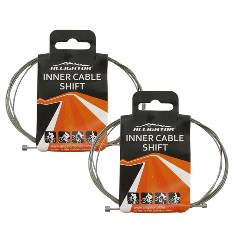 Image of Alligator 1.1 x 2000mm Stainless Steel Shift Cable - TheBikesmiths