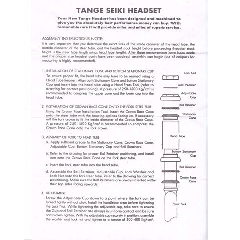 Tange-Seiki Passage 1" 30.0/27.0 Threaded Headset - TheBikesmiths