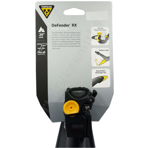Image of Topeak TC9606 Defender-RX 26" Clip-On Rear Fender - TheBikesmiths