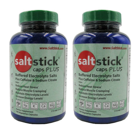 Image of SaltStick Buffered Electrolyte Capsules Plus Caffiene - 2 Pack - TheBikesmiths