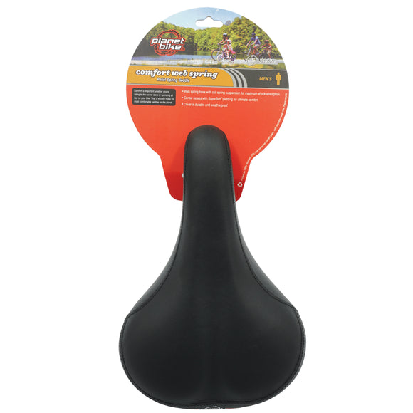 Planet Bike Mens Comfort Web Spring Saddle - TheBikesmiths