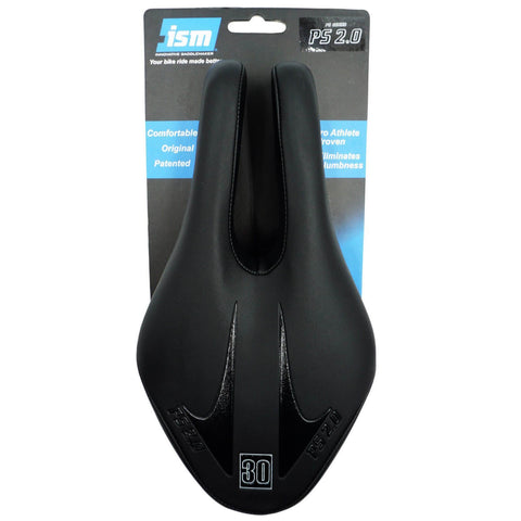 Image of ISM PS 2.0 Saddle Black Ergonomic Split Seat - TheBikesmiths