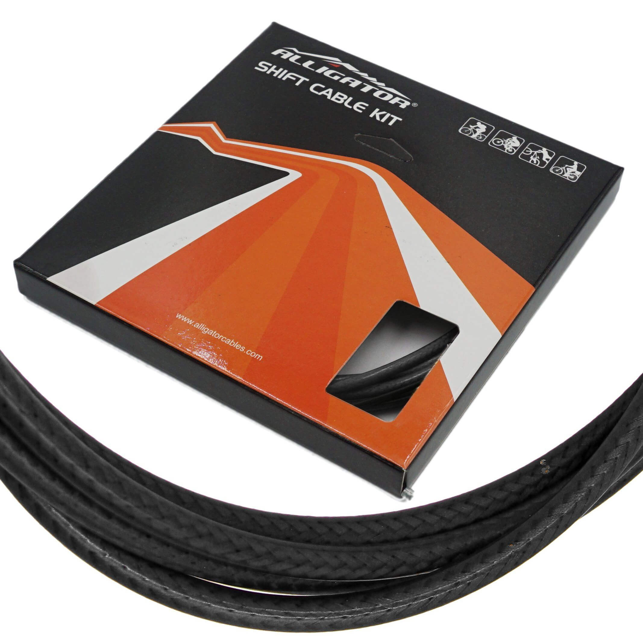 Alligator Sleek Guide 5mm PTFE/SS Shift Cable/Housing Set Front and Rear - TheBikesmiths