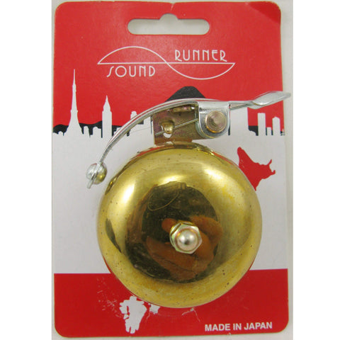 Image of Ohgi Brass Large Side Ping Bell w/ Brass Clamp - TheBikesmiths