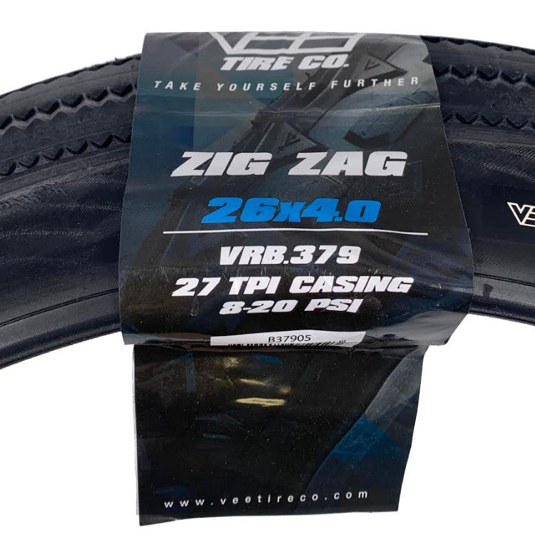 Vee ZigZag 26x4.00 Fat Bike Tire | The Bikesmiths