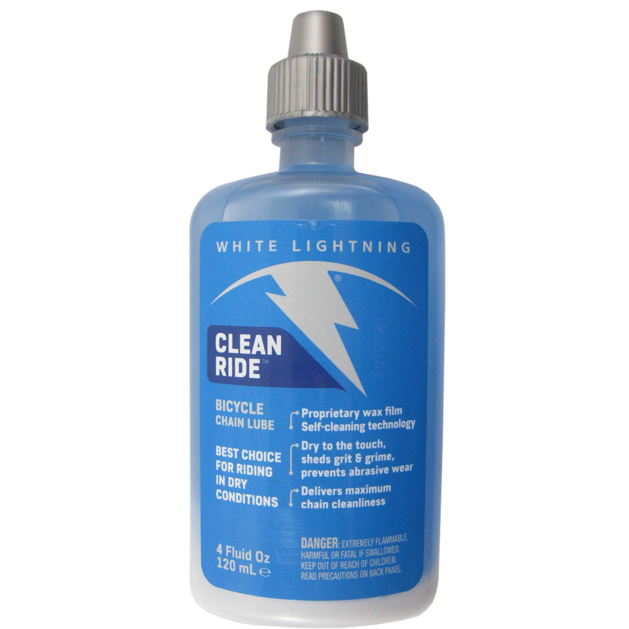 White Lightning Clean Ride 4-oz. Squeeze Bottle - TheBikesmiths