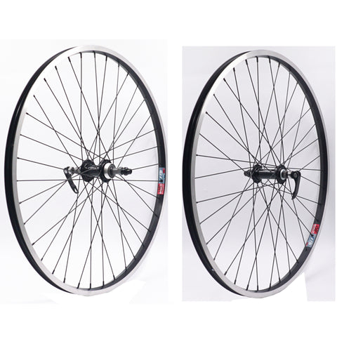 Image of Weinmann 519 26" Black Freewheel Mountain Bike Wheelset