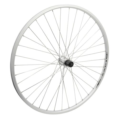 Weinmann Zac19 700c Hybrid Bike Silver REAR Wheel 135mm fits Shimano Cassette - The Bikesmiths