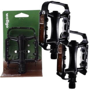 Wellgo M20 Aluminum Platform Pedals 9/16" Black - The Bikesmiths