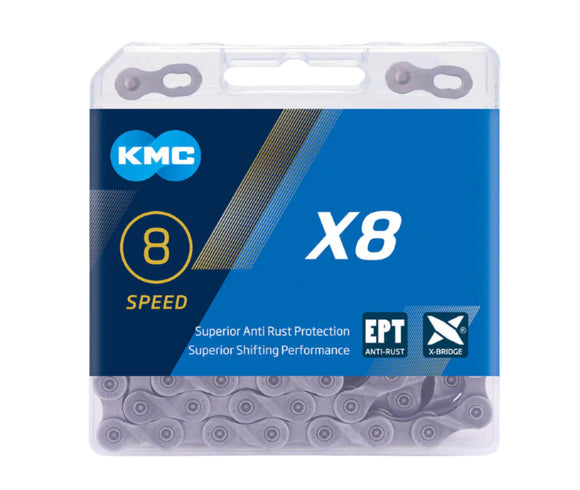 KMC X8-EPT Eco Proteq 8 Speed Chain - TheBikesmiths