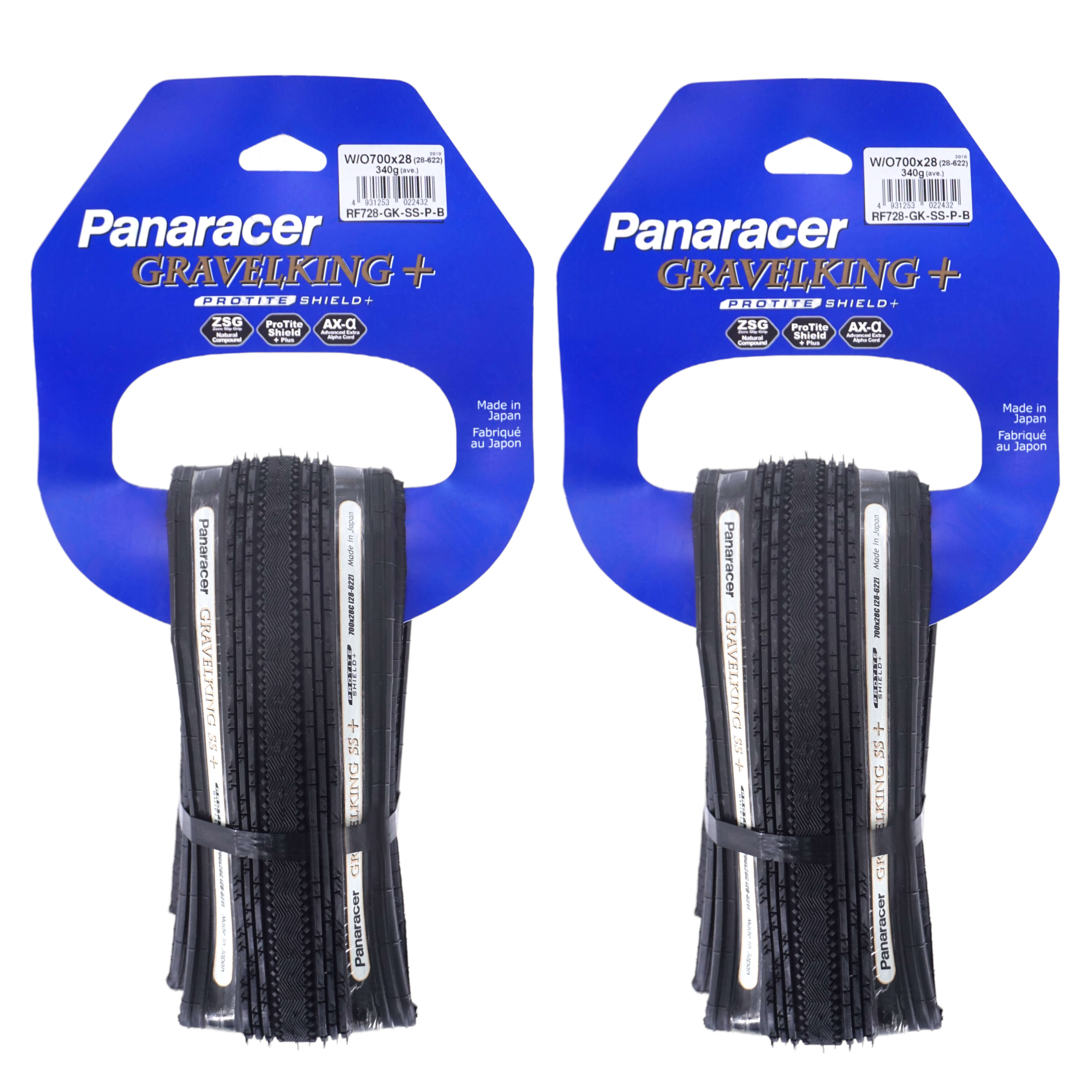Buy blackwall Panaracer GravelKing SS + Plus ProTite 700x28 Semi-Slick Tire