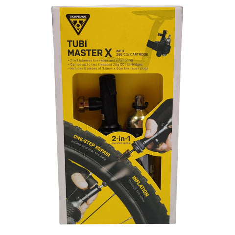 Image of Topeak TUB-MSX Tubi Master X Tubeless Tire Flat Repair Kit with 25g CO2 Cartridge
