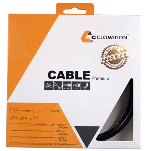 Image of Ciclovation Pro Premium Slick Brake Cable Kit 5mm