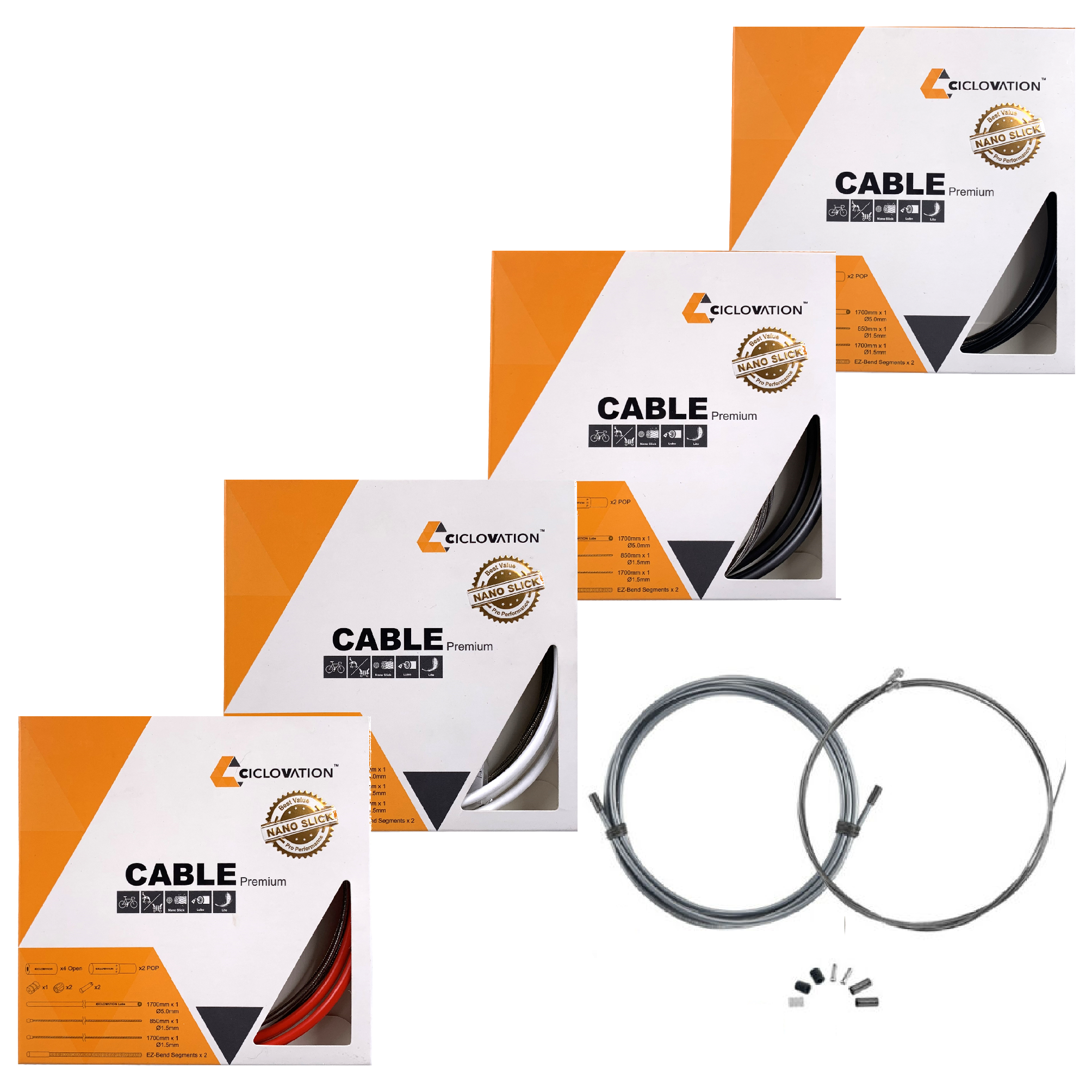 Ciclovation Pro Premium Slick Brake Cable Kit 5mm - The Bikesmiths