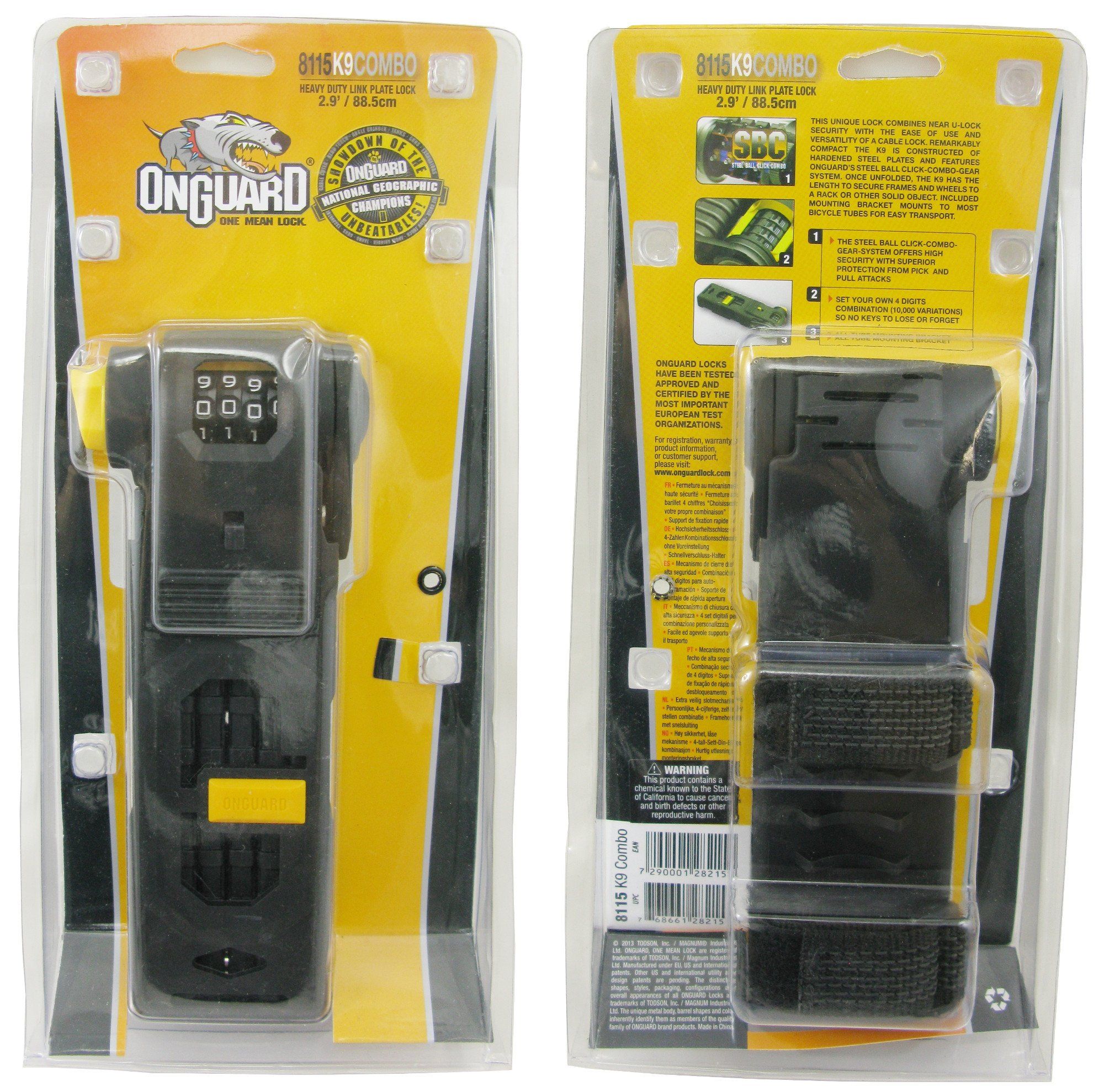 OnGuard 8115 K-9 Combo Link Plate Lock