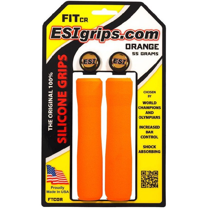 Buy orange ESI Fit CR 130mm Silicone Grips