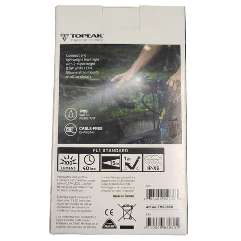 Image of Topeak TMS096B Headlux 100 USB Rechargeable Light