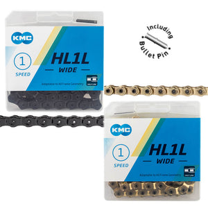 KMC HL1L Wide 1/8-inch Half Link Chain - TheBikesmiths