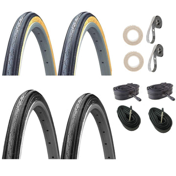 Kenda K35 27x1-1/4 kit with tubes and rim stirps