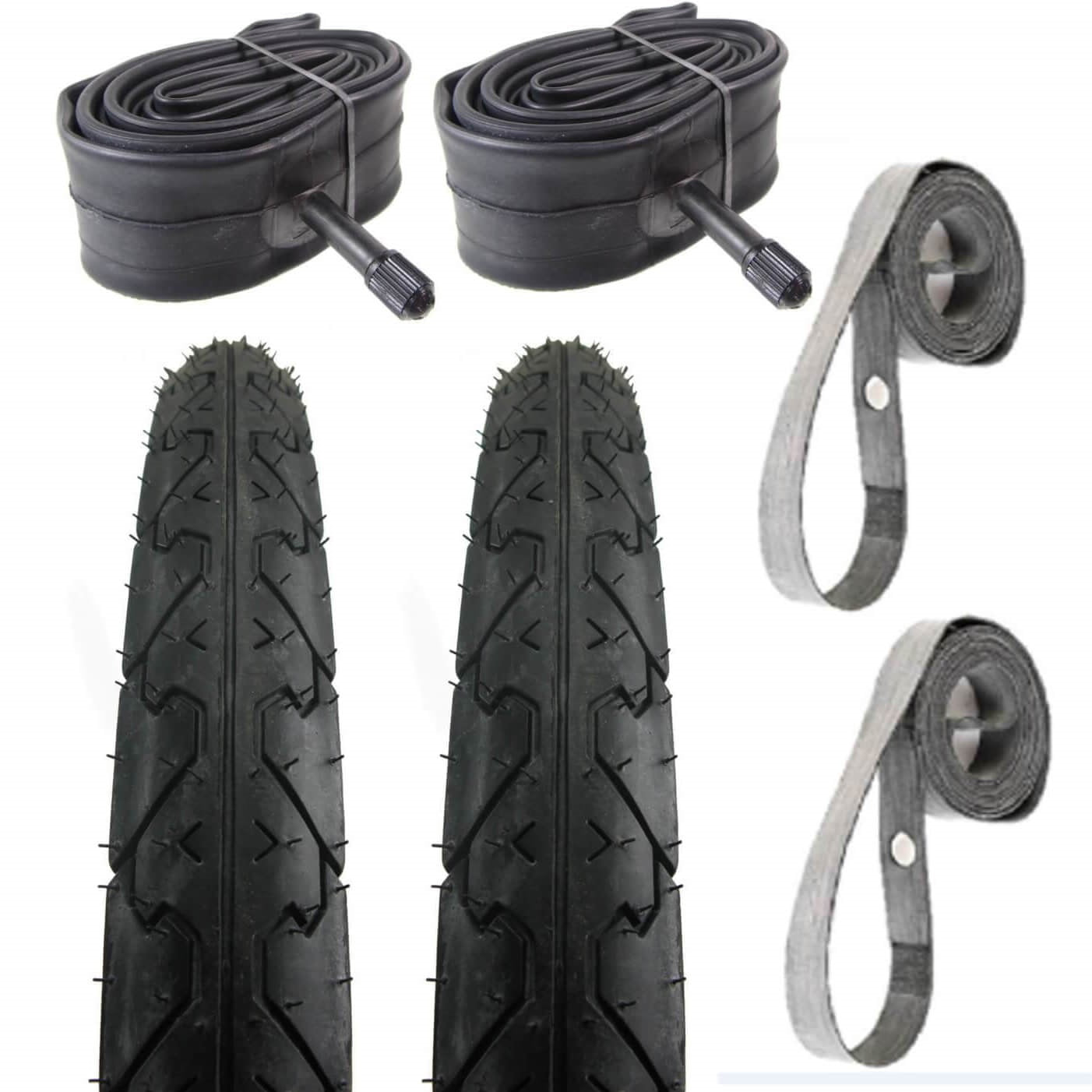 Kenda K838 City Slick 26x1.95 Schrader Tube & Rim Strip Kit - TheBikesmiths