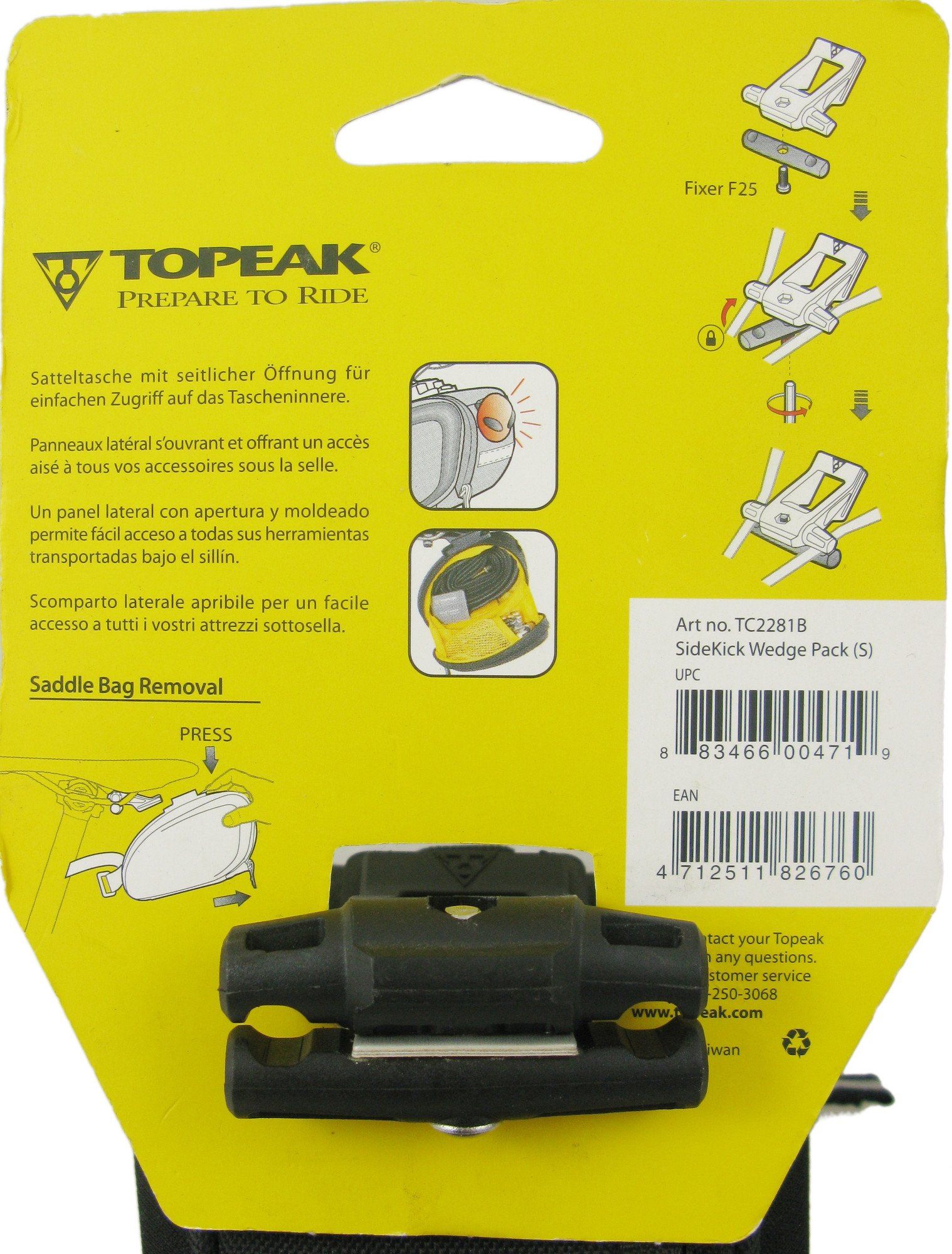 Topeak TC2281B Sidekick Small Wedge Bike Seat Bag - TheBikesmiths