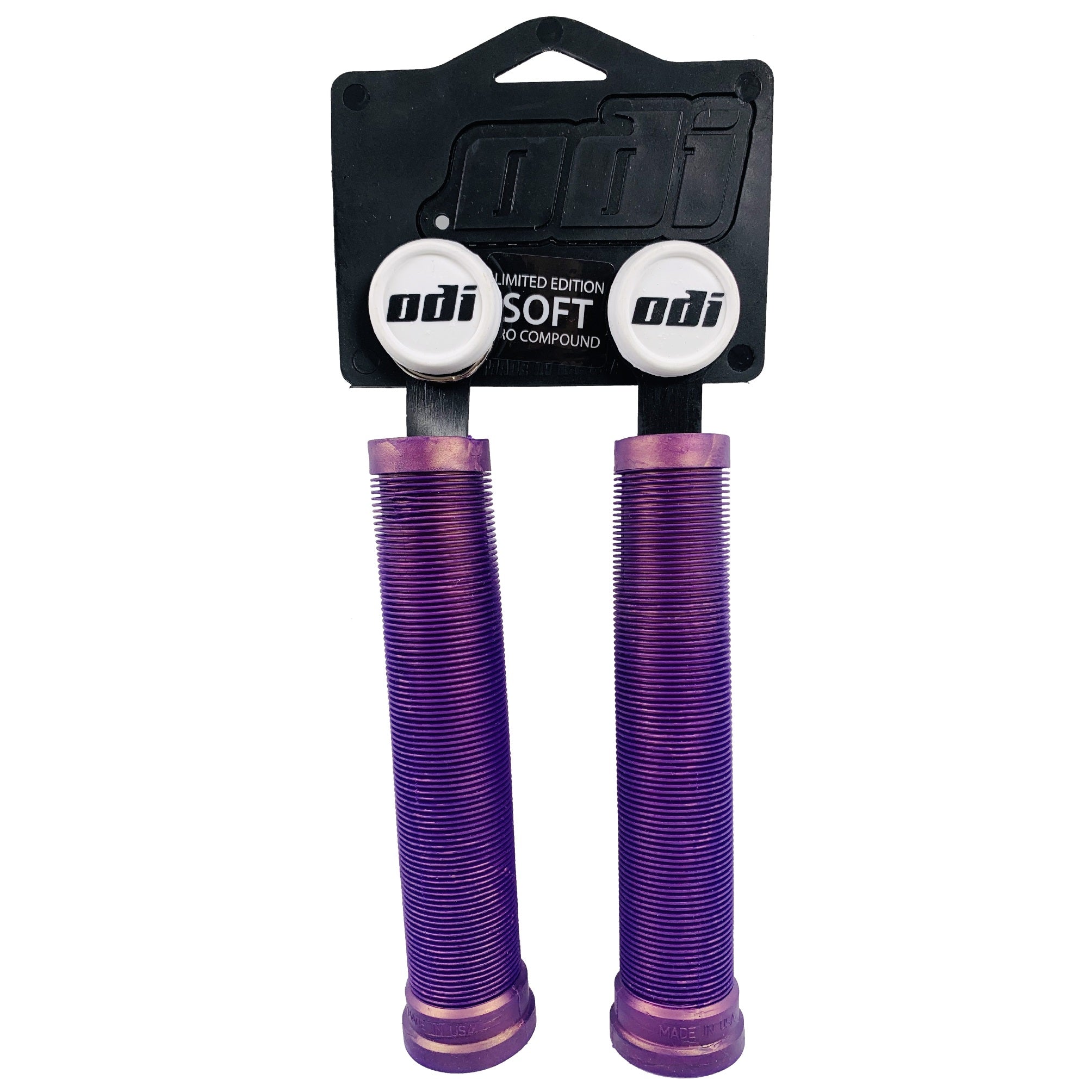 Buy iridescent-purple ODI Longneck Flangless BMX Grips 160mm