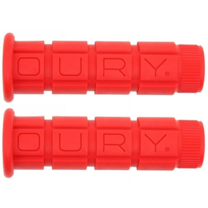Buy red Oury Flanged Mountain BMX Bike Handlebar Grips
